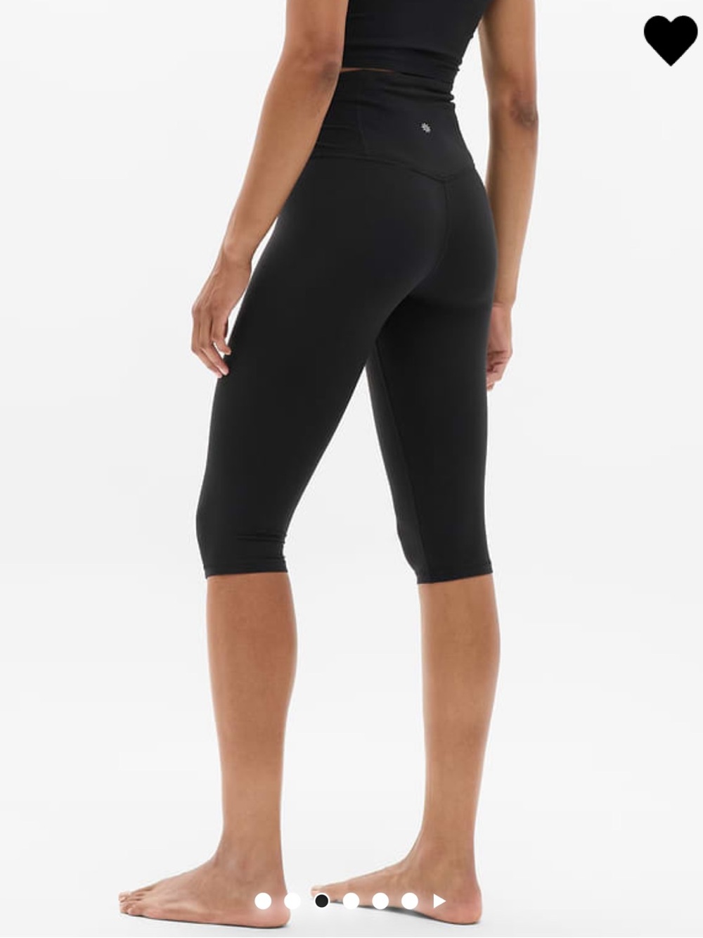 Like new! Athleta Elation Ultra High Rise Crop in black size S Tall